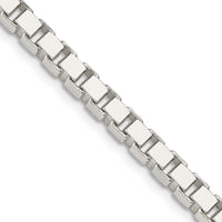 Sterling Silver 16" Polished Box Chain - 4.5mm Width by Lumare Gioia