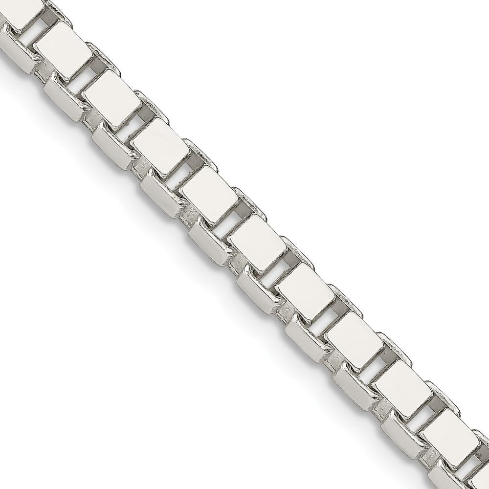 Sterling Silver 16" Polished Box Chain - 4.5mm Width by Lumare Gioia