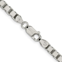 Sterling Silver 16" Polished Box Chain - 4.5mm Width by Lumare Gioia