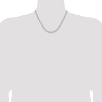 Sterling Silver 18" 4.75mm Rounded Byzantine Chain Necklace - Polished Finish by Lumare Gioia