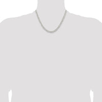 Sterling Silver 18" 5.5mm Rounded Byzantine Chain Necklace by Lumare Gioia