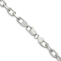 Sterling Silver 18" 7.5mm Diamond-Cut Cable Link Chain - Polished Finish by Lumare Gioia