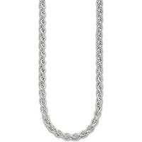 Sterling Silver 18" Polished Spiga Necklace with Toggle Clasp by Lumare Gioia