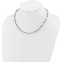 Sterling Silver 18" Polished Spiga Necklace with Toggle Clasp by Lumare Gioia