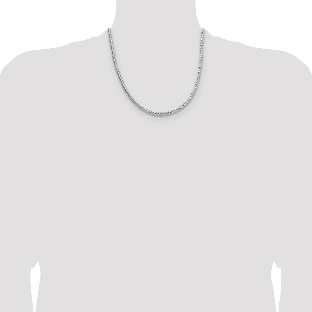Sterling Silver 20" 3.8mm Diamond-Cut Franco Chain with Lobster Clasp by Lumare Gioia