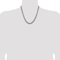 Sterling Silver 20" Antiqued Curb Chain with Lobster Clasp by Lumare Gioia