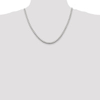 Sterling Silver 20" Box Chain with Polished Finish and Lobster Clasp by Lumare Gioia