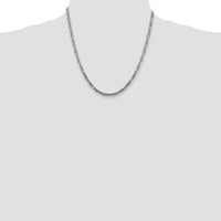 Sterling Silver 20" Byzantine Chain Necklace - 3.25mm Width by Lumare Gioia
