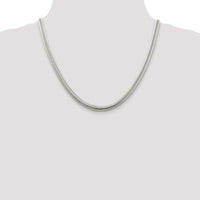 Sterling Silver 20" Polished Snake Chain - 6mm Width by Lumare Gioia