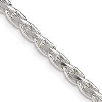 Sterling Silver 22" 3.5mm Diamond-Cut Spiga Chain Necklace by Lumare Gioia