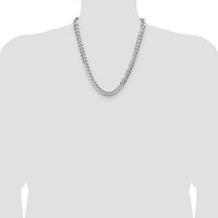 Sterling Silver 22" Diamond-Cut Flat Curb Chain - Polished Finish by Lumare Gioia
