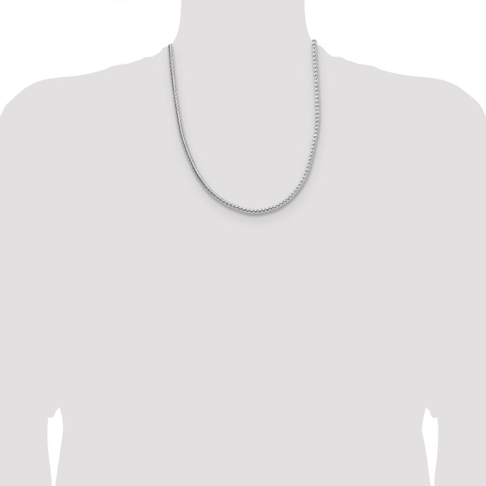 Sterling Silver 22" Diamond-Cut Franco Chain - 3.8mm Width by Lumare Gioia
