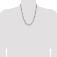 Sterling Silver 22" Hammered Curb Chain Necklace - Polished Finish by Lumare Gioia