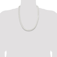 Sterling Silver 24" 10.5mm Magic Herringbone Chain Necklace by Lumare Gioia
