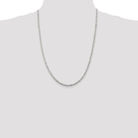 Sterling Silver 24" Byzantine Chain Necklace - 2.5mm Width by Lumare Gioia