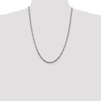 Sterling Silver 24" Byzantine Chain Necklace - 3.25mm Width by Lumare Gioia