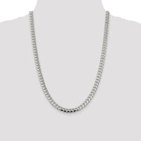 Sterling Silver 24" Diamond-Cut Curb Chain with Lobster Clasp by Lumare Gioia