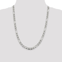 Sterling Silver 24" Figaro Anchor Chain - 7.5mm Width by Lumare Gioia