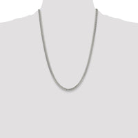 Sterling Silver 24" Polished 4.8mm Diamond-Cut Curb Chain by Lumare Gioia