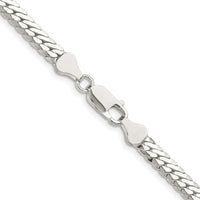 Sterling Silver 24" Polished Oval Curb Chain Necklace - 5.1mm Width by Lumare Gioia