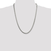 Sterling Silver 24" Polished Oval Curb Chain Necklace - 5.1mm Width by Lumare Gioia