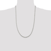Sterling Silver 26" 2.5mm Byzantine Chain with Polished Finish by Lumare Gioia