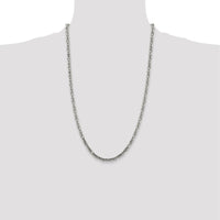 Sterling Silver 26" 3.25mm Byzantine Chain with Polished Finish by Lumare Gioia