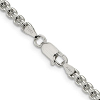 Sterling Silver 26" 3.6mm Polished Box Chain Necklace with Anti-Tarnish Coating by Lumare Gioia
