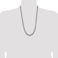 Sterling Silver 26" Antiqued Curb Chain with Lobster Clasp by Lumare Gioia