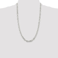 Sterling Silver 26" Diamond-Cut Cable Chain with Rhodium-Plated Finish by Lumare Gioia