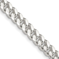 Sterling Silver 26" Diamond-Cut Curb Chain Necklace - 6mm Width by Lumare Gioia
