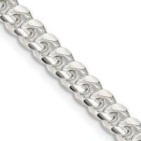 Sterling Silver 26" Domed Curb Chain Necklace with Diamond-Cut Links - Polished Finish by Lumare Gioia