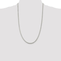 Sterling Silver 26" Rhodium-Plated 3mm Box Chain with Lobster Clasp by Lumare Gioia