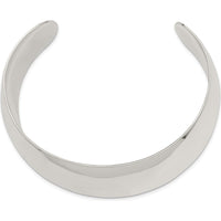 Sterling Silver 28.5mm Polished Cuff Bangle Bracelet - Solid 925 Silver Design by Lumare Gioia