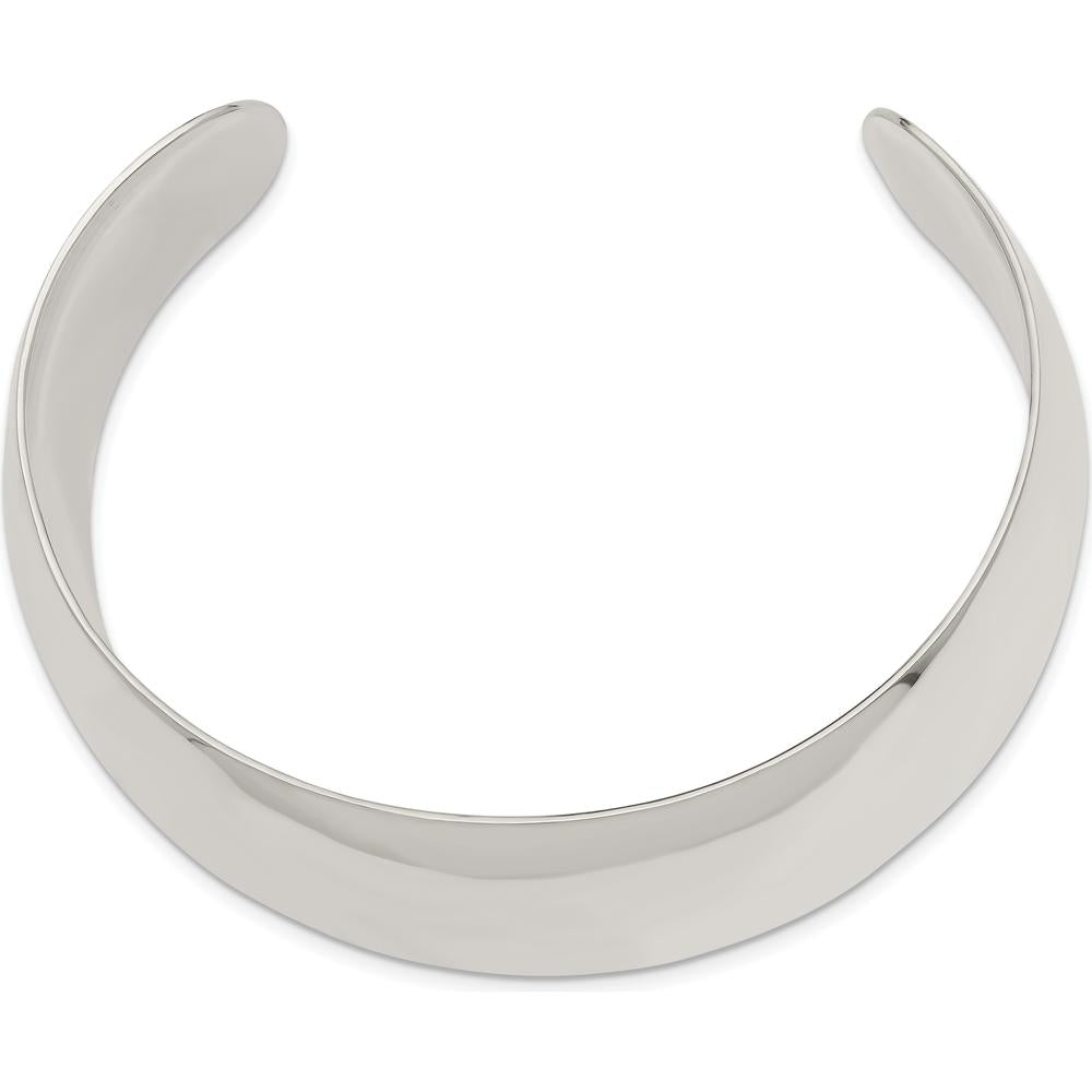 Sterling Silver 28.5mm Polished Cuff Bangle Bracelet - Solid 925 Silver Design by Lumare Gioia