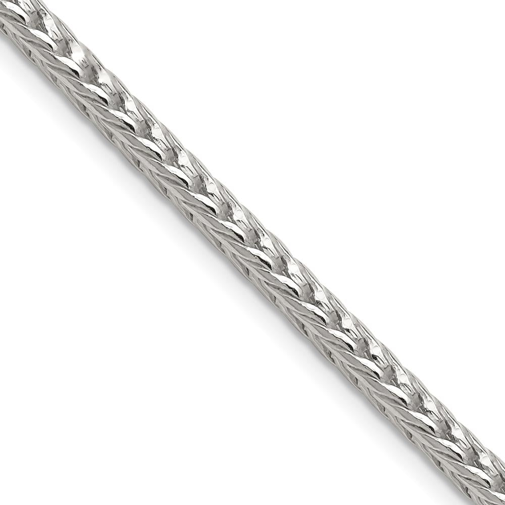 Sterling Silver 3.4mm Diamond-Cut Round Franco Chain - 18" Length by Lumare Gioia