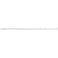 Sterling Silver 3.7mm Puffed Mariner Chain Necklace - 16" with Polished Finish by Orozza Fine Jewelry