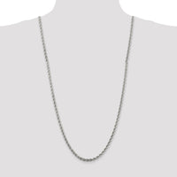 Sterling Silver 30" 4.3mm Solid Rope Chain Necklace - Polished Finish by Lumare Gioia