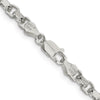 Sterling Silver 30" 4mm Diamond-Cut Rolo Chain Necklace by Lumare Gioia