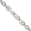 Sterling Silver 30" 6.25mm Fancy Patterned Rolo Chain with Lobster Clasp by Lumare Gioia