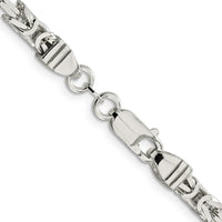 Sterling Silver 30" Byzantine Chain - 4.25mm Width by Lumare Gioia