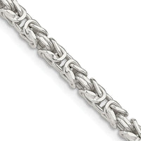 Sterling Silver 30" Byzantine Chain Necklace - 3.25mm Width by Lumare Gioia