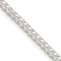 Sterling Silver 30" Diamond-Cut Franco Chain - 3.4mm Width by Lumare Gioia
