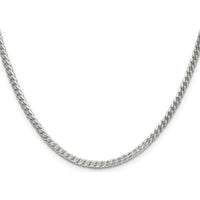 Sterling Silver 30" Diamond-Cut Franco Chain - 3.4mm Width by Lumare Gioia