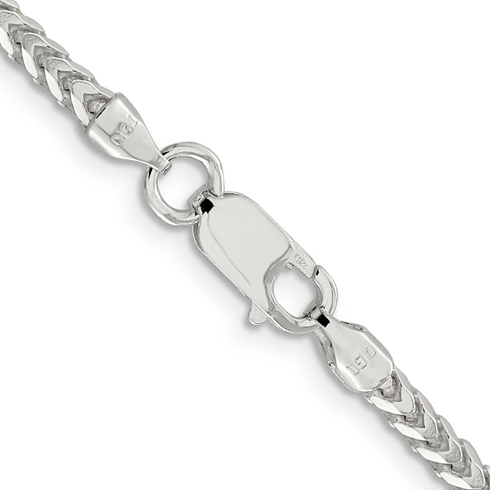 Sterling Silver 30" Diamond-Cut Franco Chain - 3.4mm Width by Lumare Gioia