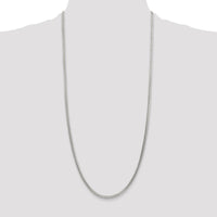 Sterling Silver 30" Diamond-Cut Franco Chain - 3.4mm Width by Lumare Gioia