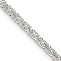 Sterling Silver 30" Diamond-Cut Round Spiga Chain - 3.5mm Width by Lumare Gioia