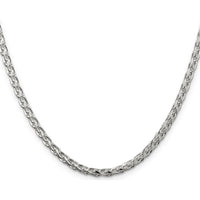 Sterling Silver 30" Diamond-Cut Round Spiga Chain - 3.5mm Width by Lumare Gioia