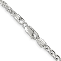 Sterling Silver 30" Diamond-Cut Round Spiga Chain - 3.5mm Width by Lumare Gioia
