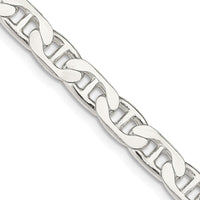 Sterling Silver 30" Flat Anchor Chain Necklace - 6.5mm Width by Lumare Gioia